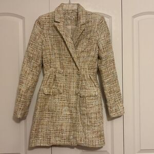 Jason Wu TWEED LONG SLEEVE MINI DRESS size XS